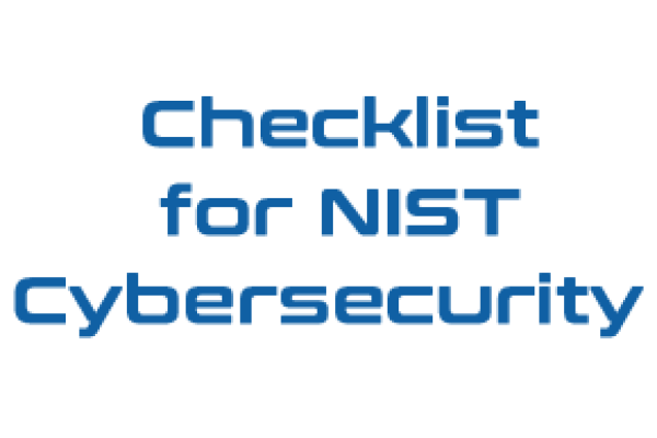 Checklist for NIST Cybersecurity 