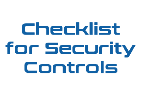 Checklist for Cybersecurity Controls