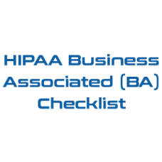 HIPAA Business Associated (BA) Checklist